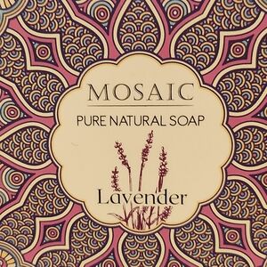 Mosaic Pure Natural Soap Lavender 3 Soaps